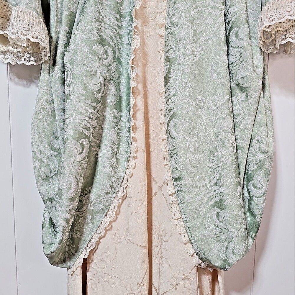 Girls Brocade Regency Aristocrat Dress Gown Handmade Costume Royalcore Ren Faire - Picture 8 of 16
